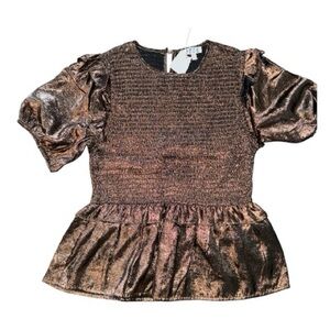 TCEC Metallic Bronze Blouse